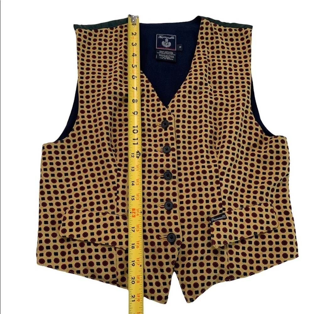 Faconnable Button Down Vest Size Small - image 6